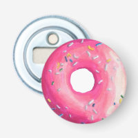 Doughnut With Pink Frosting And Sprinkles