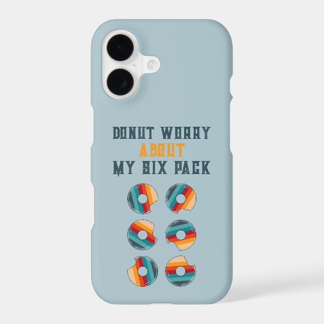 Doughnut Worry About My Six Pack Retro Phone Case (Back)