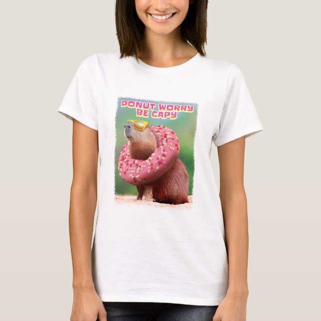 Doughnut Worry Be Capy T-Shirt (Front)