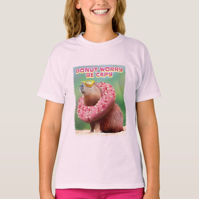 Doughnut Worry Be Capy T-Shirt (Front)