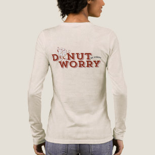 Doughnut Worry Be Happy Funny Retro T-Shirt Tri-Blend Shirt
