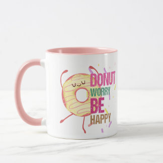 Doughnut Worry Be Happy Mug