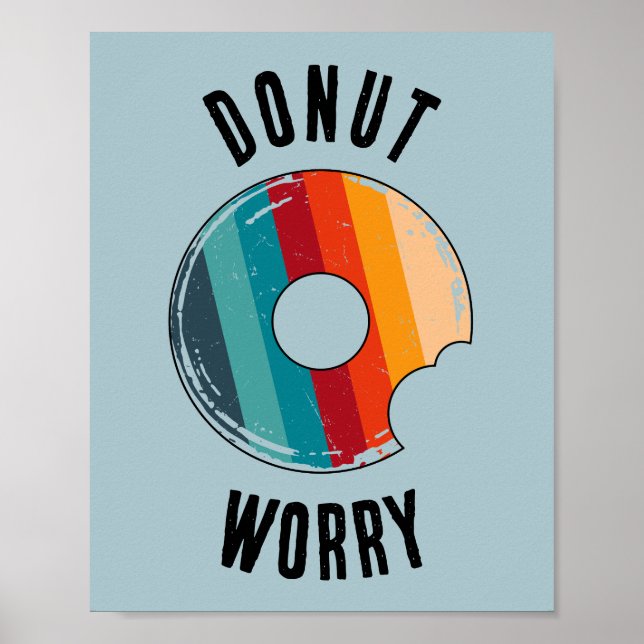 Doughnut Worry Green Poster (Front)