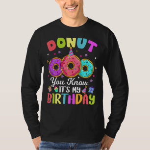 Doughnut You Know Its My Birthday Kids Boy Girl T-Shirt