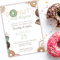 Doughnuts and Diapers Couples Baby Shower