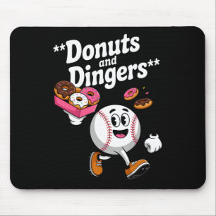 Doughnuts And Dingers Sell Fan Humour Doughnut Mouse Pad