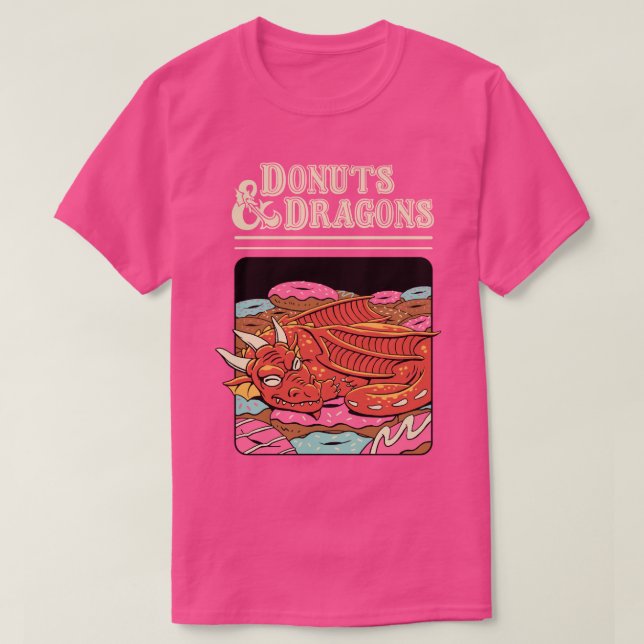 Doughnuts and Dragons  T-Shirt (Design Front)