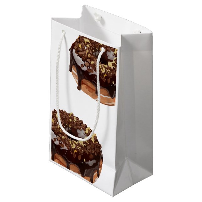 Doughnuts and sandwich  small gift bag (Front Angled)