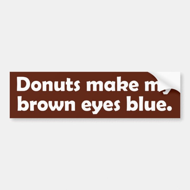 Doughnuts B-stika Bumper Sticker (Front)