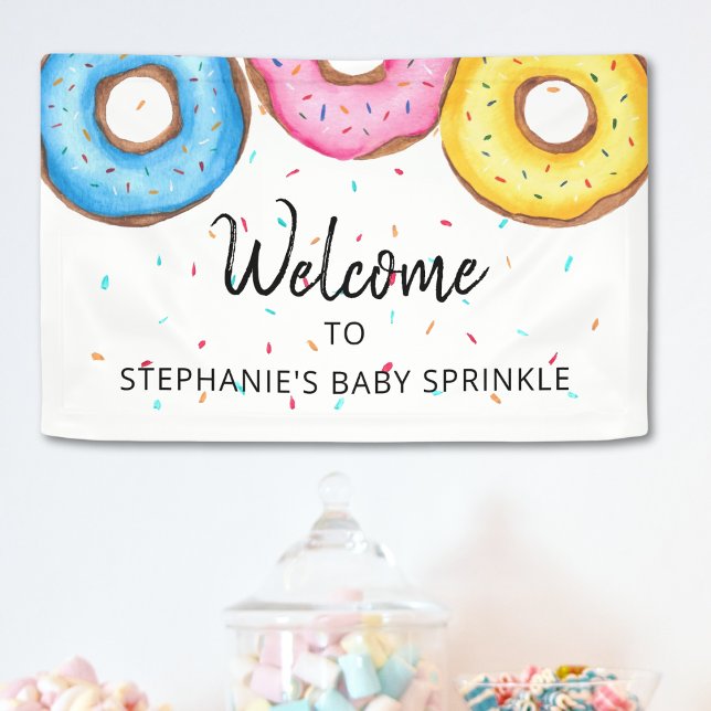 Doughnuts Baby Sprinkle Welcome Banner (Creator Uploaded)
