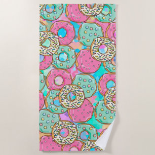 Doughnuts Beach Towel