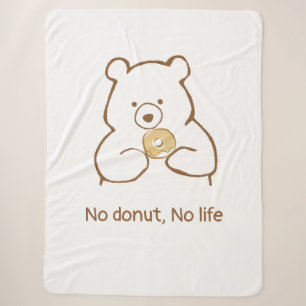 Doughnuts, Bears, and Me Sherpa Blanket