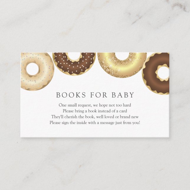 Doughnuts Books for Baby insert card (Front)