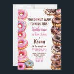 Doughnuts Brother and Sister Joint Birthday Party Invitation<br><div class="desc">EDITABLE Doughnuts Brother and Sister Joint Birthday Party Invitation
Elegant Girl Sister Boy Brother Doughnut Birthday Party
Can be used for the birthday of any age invitation</div>