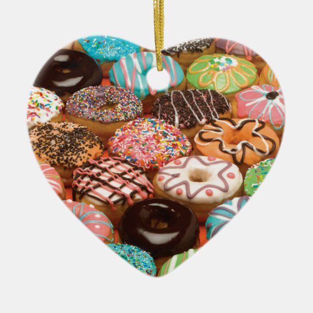 doughnuts ceramic tree decoration (Front)