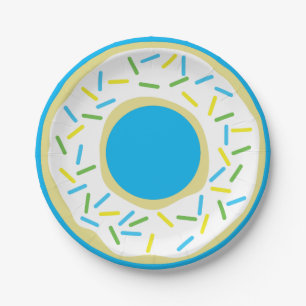 Doughnuts Colourful Doughnuts1st Birthday Party Th Paper Plate