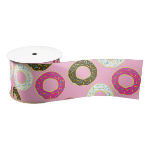 Doughnuts Colourful Doughnuts 1st Birthday Party T Satin Ribbon