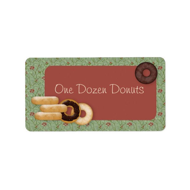 Doughnuts Custom Product Labels (Front)