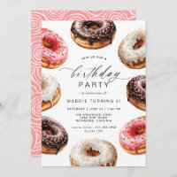 Doughnuts | Cute Dessert Theme Girl's Birthday Par