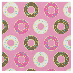 Doughnuts Cute Kids Colourful Food Doughnuts Fabric