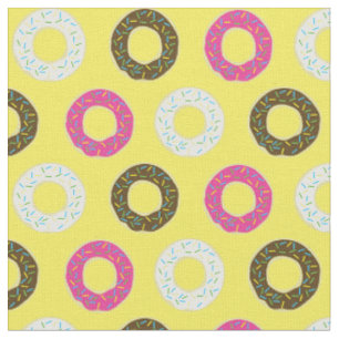 Doughnuts Cute Kids Colourful Food Doughnuts Fabric