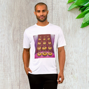 Doughnuts Dancing Whimsical Doughnut Characters T-Shirt