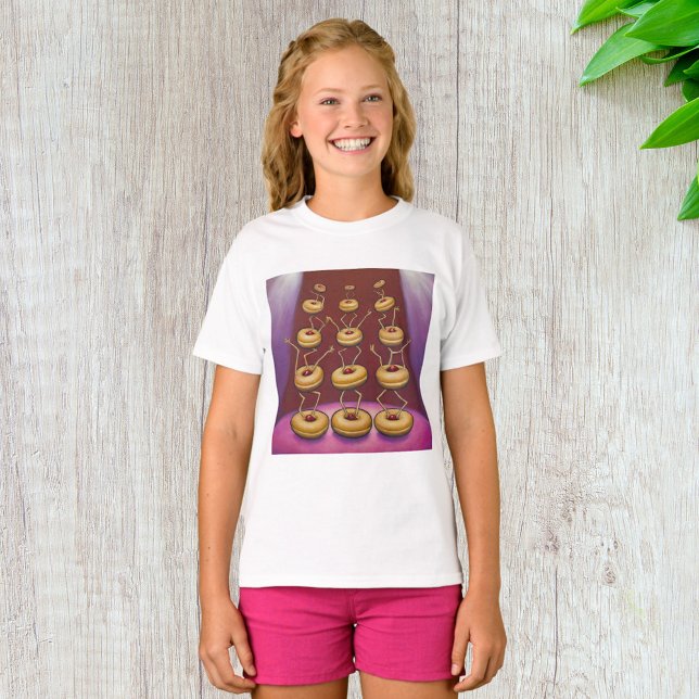 Doughnuts Dancing Whimsical Doughnut Characters T-Shirt (Creator Uploaded)