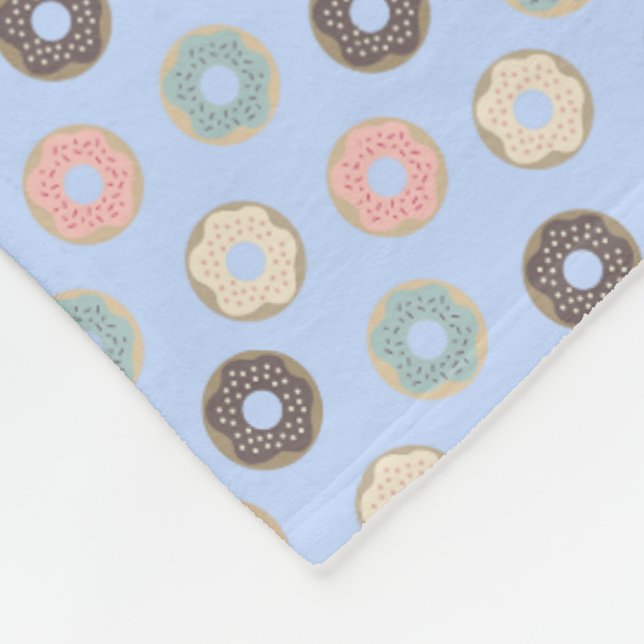Doughnuts Fleece Blanket (Corner)