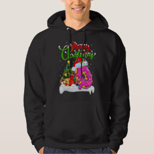 Doughnuts Food Lover Xmas Decorations Santa Doughn Hoodie