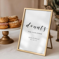 Doughnuts for Each Other Wedding Dessert Table Sig