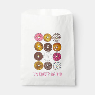 Doughnuts for You Love Valentine's Day Doughnut Do Favour Bags