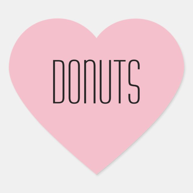 Doughnuts Heart Sticker (Front)