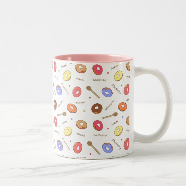 Doughnuts Homemade 11 oz Two-Tone Mug (Right)