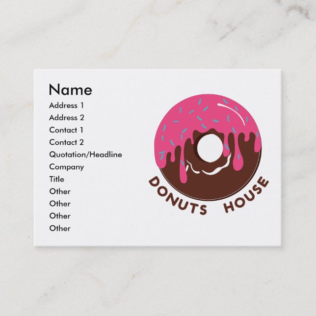 Doughnuts House Business Card (Front)