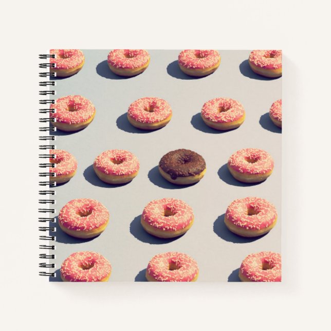 Doughnuts In A Group Notebook (Front)