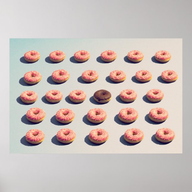 Doughnuts In A Group Poster (Front)