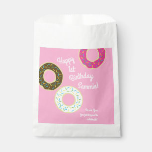 Doughnuts Kids Doughnuts 1st Birthday Party Favour Bags