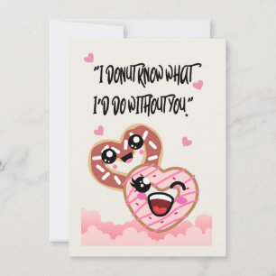 doughnuts  love  valentine holiday card
