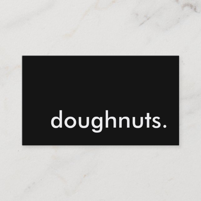 doughnuts. loyalty punch card (Front)