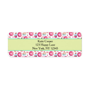Doughnuts Macarons And Cupcake Pattern In Watercol