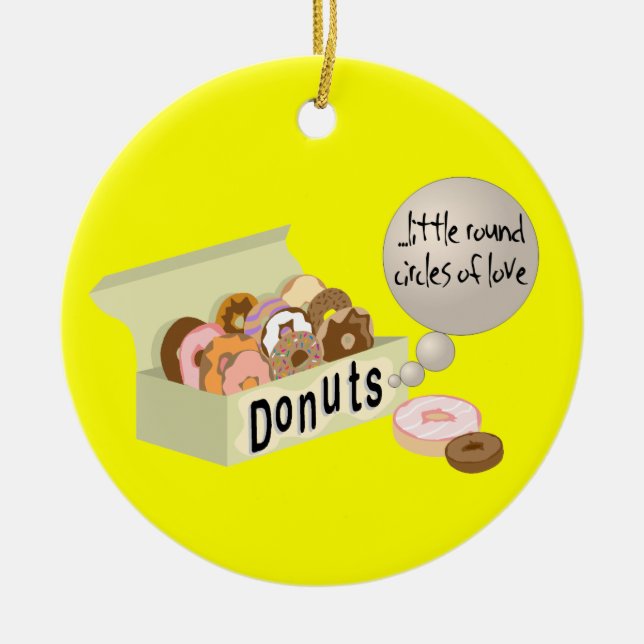 Doughnuts Ornament (Front)