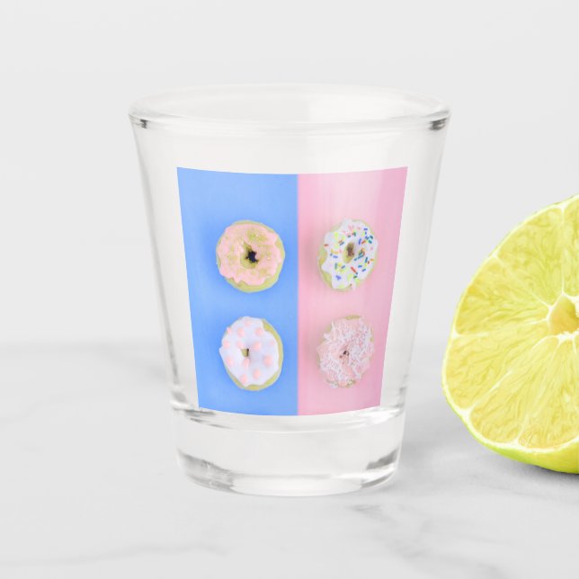 Doughnuts pastel shot glass (Front)