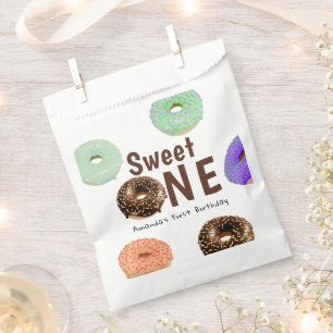 Doughnuts Sweet One 1st Birthday Favour Bags