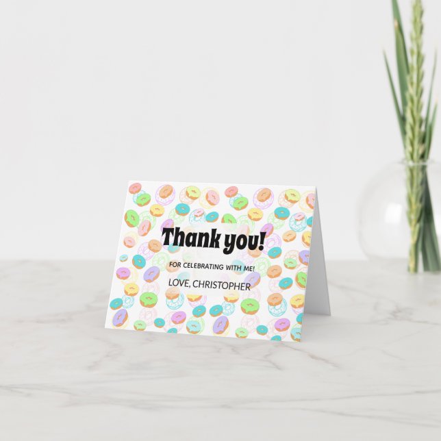 Doughnuts Thank you card (Front)