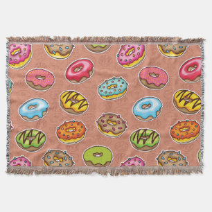 Doughnuts throw blanket