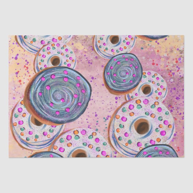 Doughnuts Tissue Paper (Front)