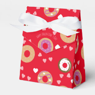 Doughnuts Valentine's Day  Hearts Red Pink  Favour Box