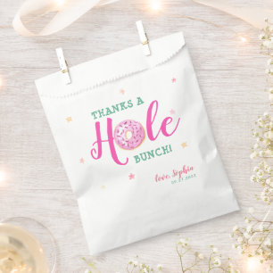 Doughnuts Watercolor Thanks A Hole Bunch Thank You Favour Bags