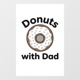 Doughnuts With Dad Vintage Doughnut Shirt Design_1