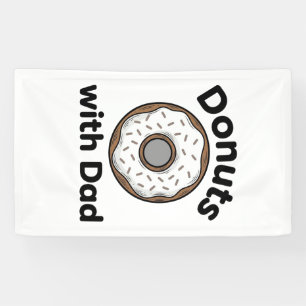 Doughnuts With Dad Vintage Doughnut Shirt Design_1 Banner